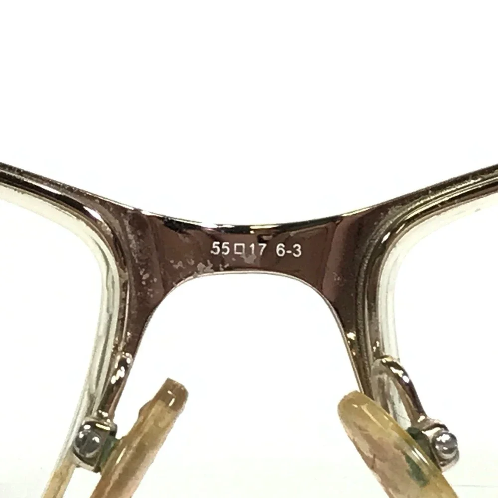 Liz Claiborne Eyeglasses Frames L015 0RF4 Brown Gold Cat Eye Half Rim 55-17-140